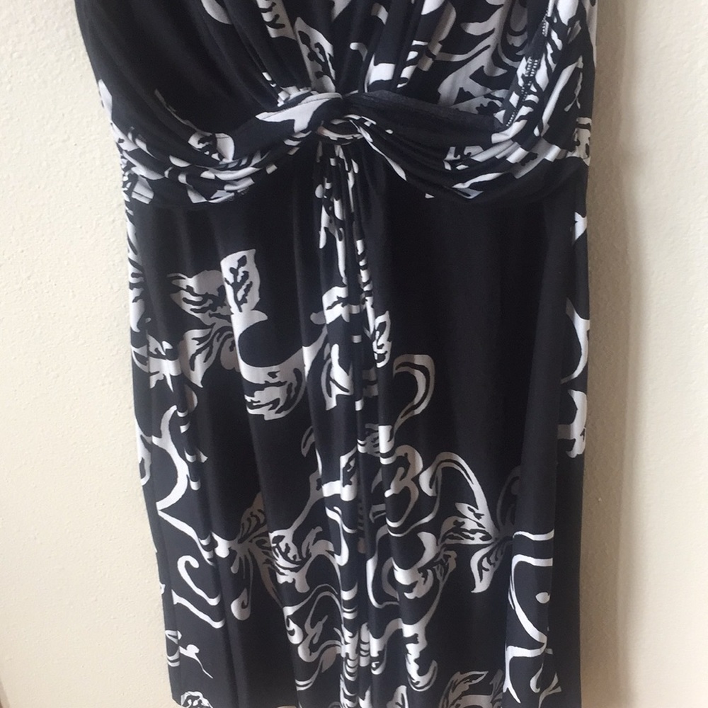 SOMA BLACK PRINT DRESS - Picture 3 of 3